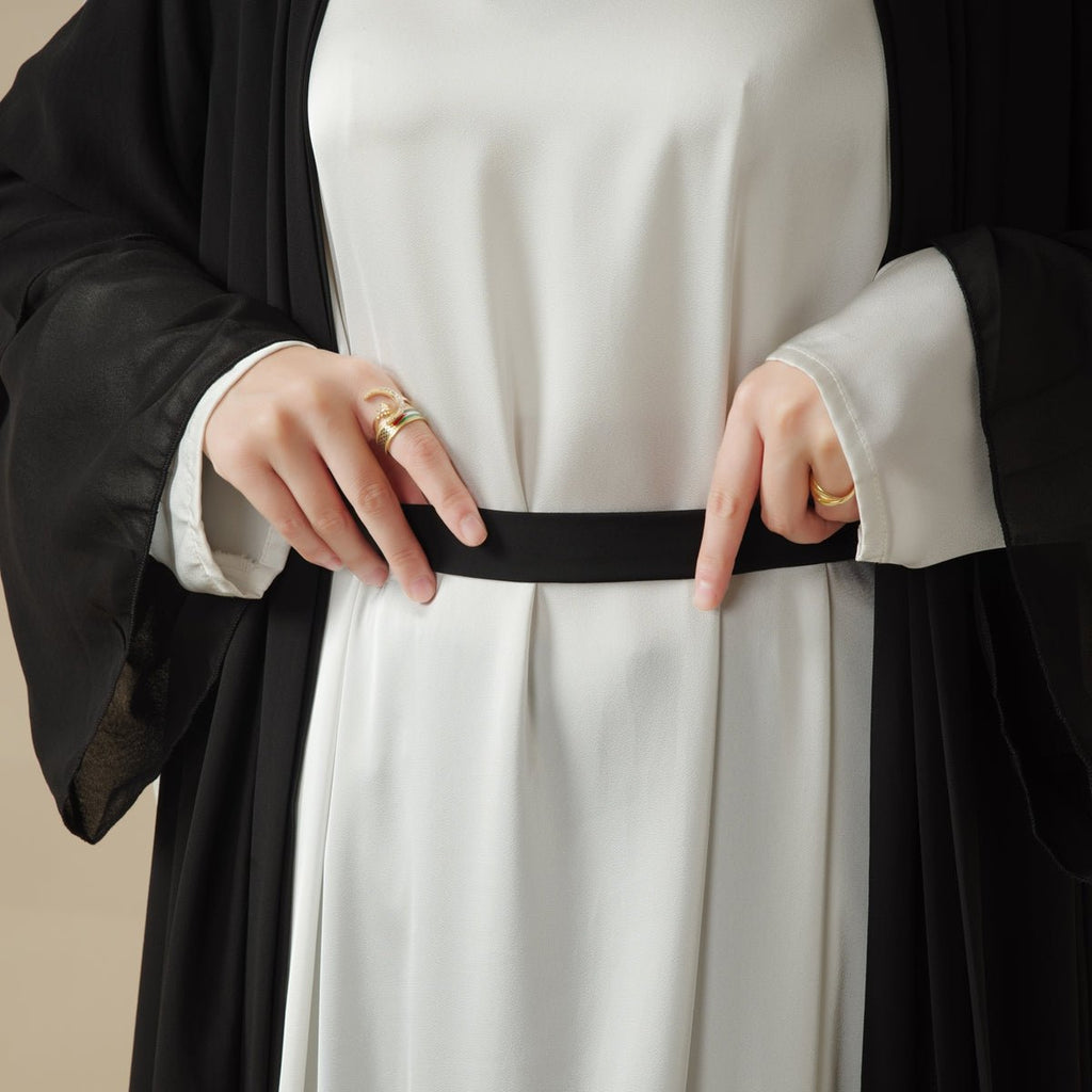 Stylish Chiffon Muslim Set Abaya (MOA008) - SJB-DIAMOND ELITES