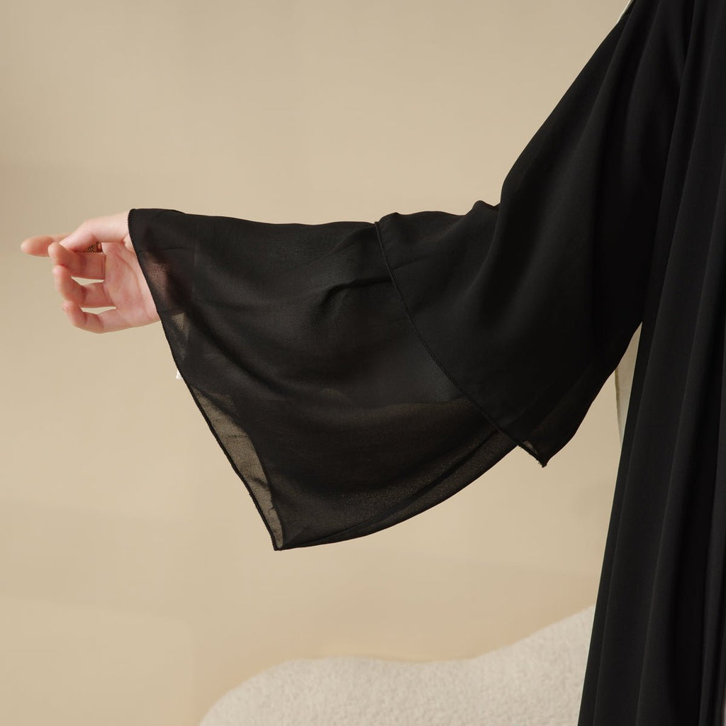 Stylish Chiffon Muslim Set Abaya (MOA008) - SJB-DIAMOND ELITES