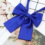 Stylish Colorful Women‘s Shirts Bowtie Ladies Girl School Wedding Party Bowtie For Women  Adjustable Pre-tied Solid Color Handmade Bowties for Women Stevvex