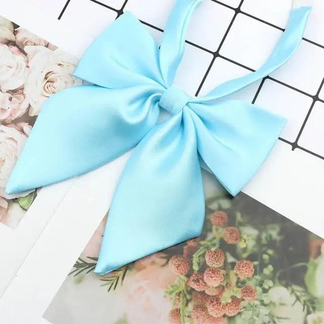 Stylish Colorful Women‘s Shirts Bowtie Ladies Girl School Wedding Party Bowtie For Women  Adjustable Pre-tied Solid Color Handmade Bowties for Women Stevvex