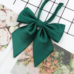 Stylish Colorful Women‘s Shirts Bowtie Ladies Girl School Wedding Party Bowtie For Women  Adjustable Pre-tied Solid Color Handmade Bowties for Women Stevvex