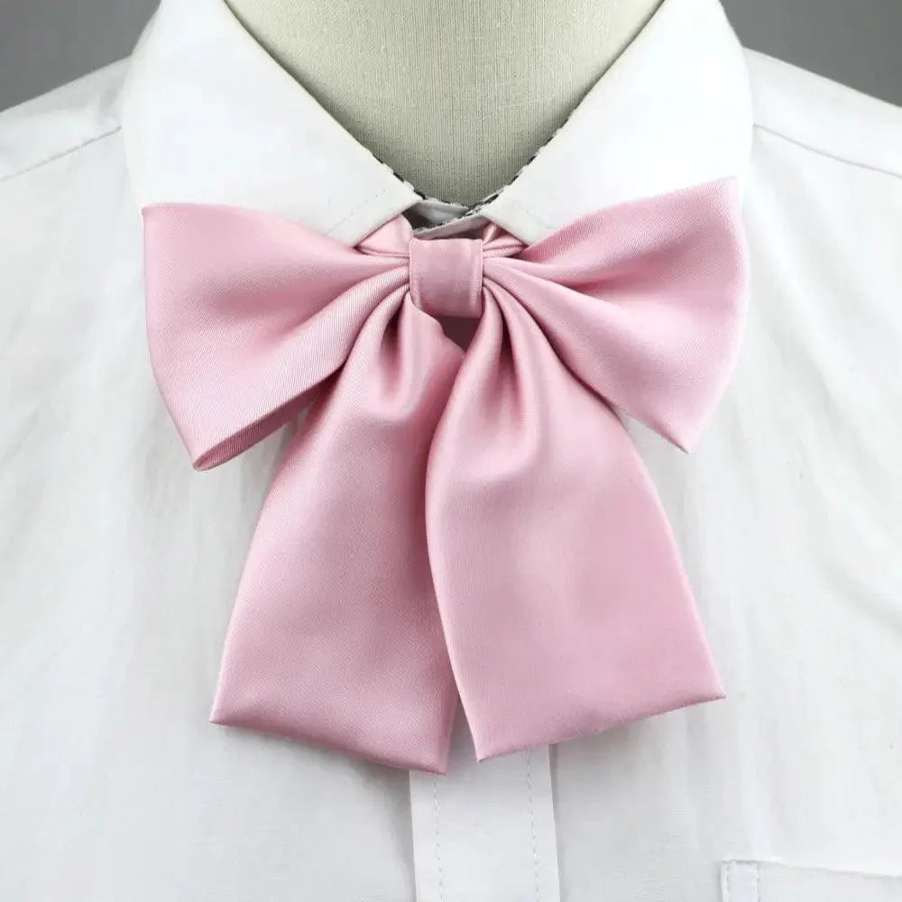 Stylish Colorful Women‘s Shirts Bowtie Ladies Girl School Wedding Party Bowtie For Women  Adjustable Pre-tied Solid Color Handmade Bowties for Women Stevvex