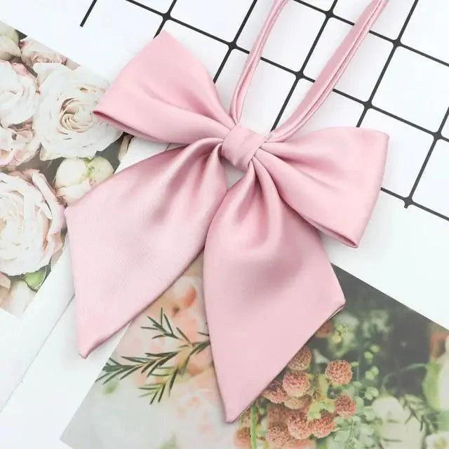 Stylish Colorful Women‘s Shirts Bowtie Ladies Girl School Wedding Party Bowtie For Women  Adjustable Pre-tied Solid Color Handmade Bowties for Women Stevvex