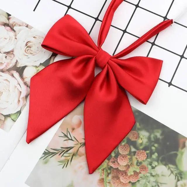 Stylish Colorful Women‘s Shirts Bowtie Ladies Girl School Wedding Party Bowtie For Women  Adjustable Pre-tied Solid Color Handmade Bowties for Women Stevvex