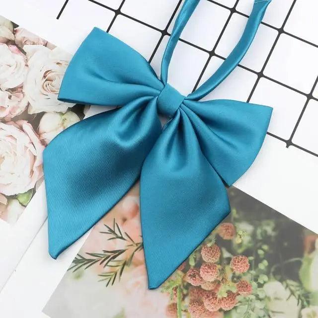 Stylish Colorful Women‘s Shirts Bowtie Ladies Girl School Wedding Party Bowtie For Women  Adjustable Pre-tied Solid Color Handmade Bowties for Women Stevvex