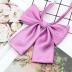 Stylish Colorful Women‘s Shirts Bowtie Ladies Girl School Wedding Party Bowtie For Women  Adjustable Pre-tied Solid Color Handmade Bowties for Women Stevvex