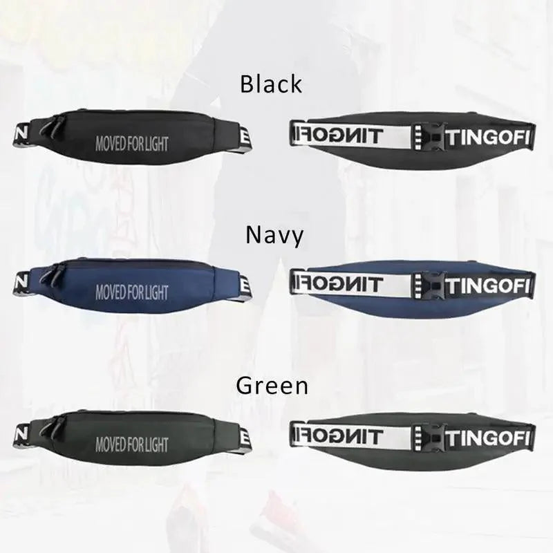 Stylish Design Unisex Waterproof Money Belt Bag Elegant Waist Pack Bag for Hiking Fitness Cycling Workout Gym Reflective Runners Belt Jogging Pocket Belt Stevvex