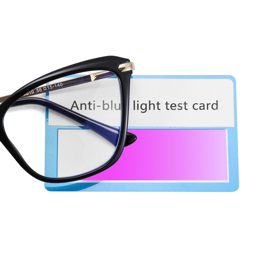 Stylish Eyeglasses Glasses Clear Lens  Blue Light Blocking Glasses Women Men Fashion Cat Eye Glasses Computer Gaming Eyeglasses Eye Protection Eyewear Stevvex