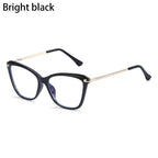 Stylish Eyeglasses Glasses Clear Lens  Blue Light Blocking Glasses Women Men Fashion Cat Eye Glasses Computer Gaming Eyeglasses Eye Protection Eyewear Stevvex