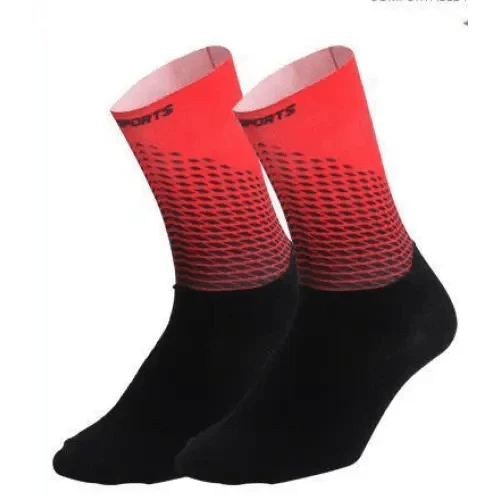 Stylish Fabric Cycling Socks Compression Anti Slip  Breathable Sport Socks For Men And Women  Functional Sports Athletics Breathable Socks Stevvex