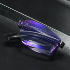 Stylish Fashionable  Blue Light Blocking Rimless Reading Glasses Women Men Simple Modern Square Frameless Diopters Glasses Frameless Reading Glasses Blue Light Blocking Rimless Computer Reader Lightweight Anti Glare Filter Eyeglasses Stevvex