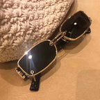 Stylish Fashionable Women Sunglasses Trending & Luxury  Square Popular Design Men Glasses New Vintage Metal Black Comfortable Lenses Outdoor Travel Driving Sunglasses Stevvex