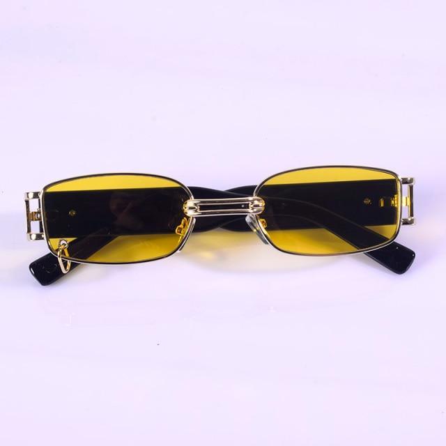 Stylish Fashionable Women Sunglasses Trending & Luxury  Square Popular Design Men Glasses New Vintage Metal Black Comfortable Lenses Outdoor Travel Driving Sunglasses Stevvex