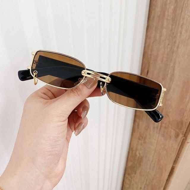 Stylish Fashionable Women Sunglasses Trending & Luxury  Square Popular Design Men Glasses New Vintage Metal Black Comfortable Lenses Outdoor Travel Driving Sunglasses Stevvex