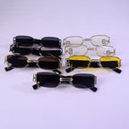 Stylish Fashionable Women Sunglasses Trending & Luxury  Square Popular Design Men Glasses New Vintage Metal Black Comfortable Lenses Outdoor Travel Driving Sunglasses Stevvex