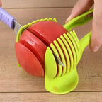 Stylish Handheld Kitchenware Tomato Slicer Bread Clip Fruit and Vegetable Cutter Potato Creative Gadget Kitchen Accessories Stevvex