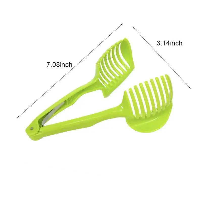 Stylish Handheld Kitchenware Tomato Slicer Bread Clip Fruit and Vegetable Cutter Potato Creative Gadget Kitchen Accessories Stevvex