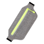 Stylish Hidden Waist Bag Sports Phone Men's Belt Bag Ultra-Thin Waterproof Mini Fanny Pack Black Reflective Runners Belt Jogging Pocket Belt Stevvex