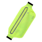 Stylish Hidden Waist Bag Sports Phone Men's Belt Bag Ultra-Thin Waterproof Mini Fanny Pack Black Reflective Runners Belt Jogging Pocket Belt Stevvex