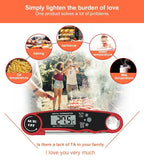 Stylish Instant Read Meat Thermometer Waterproof Ultra Fast Digital Food Water Milk Thermometer With Backlight & Calibration Digital Food Probe for Kitchen Outdoor Grilling And BBQ Stevvex