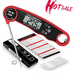 Stylish Instant Read Meat Thermometer Waterproof Ultra Fast Digital Food Water Milk Thermometer With Backlight & Calibration Digital Food Probe for Kitchen Outdoor Grilling And BBQ Stevvex