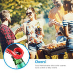 Stylish Instant Read Meat Thermometer Waterproof Ultra Fast Digital Food Water Milk Thermometer With Backlight & Calibration Digital Food Probe for Kitchen Outdoor Grilling And BBQ Stevvex