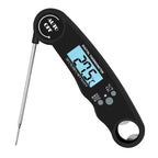 Stylish Instant Read Meat Thermometer Waterproof Ultra Fast Digital Food Water Milk Thermometer With Backlight & Calibration Digital Food Probe for Kitchen Outdoor Grilling And BBQ Stevvex