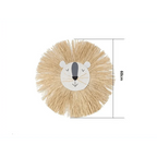 Stylish Interior Hand Woven Cartoon Lion Hanging Decorations Cotton Thread Weaving Animal Head Ornament Children room Wall Hanging Stevvex