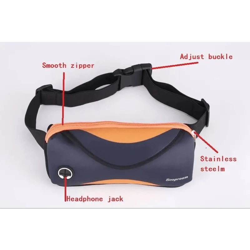 Stylish Neoprene Waterproof Fanny Bag Vintage Pillow Belt Travel And Sports Waist Bag For Men And Women Unisex Chest Bag Stevvex