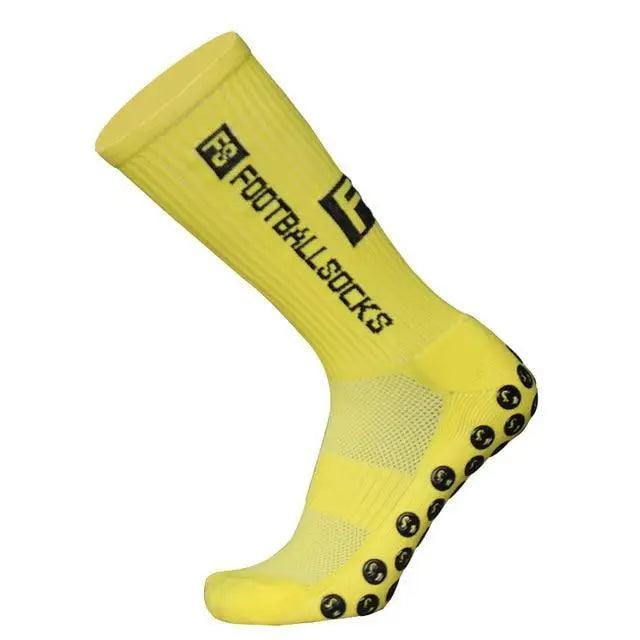 Stylish New Sports Anti Slip Soccer Socks Cotton Football Grip Socks For Men Breathable Sports Running Cycling Socks For Men Stevvex