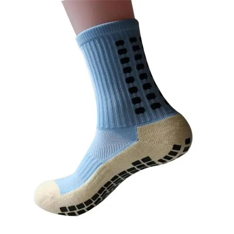 Stylish New Sports Anti Slip Soccer Socks Cotton Football Grip Socks For Men Breathable Sports Running Cycling Socks For Men Stevvex