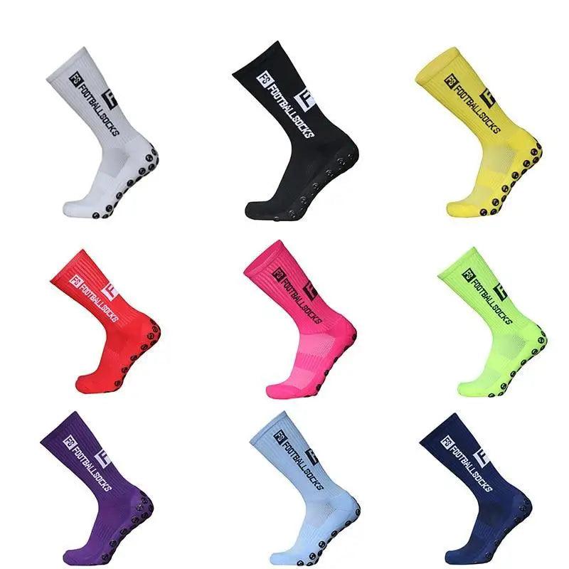 Stylish New Sports Anti Slip Soccer Socks Cotton Football Grip Socks For Men Breathable Sports Running Cycling Socks For Men Stevvex