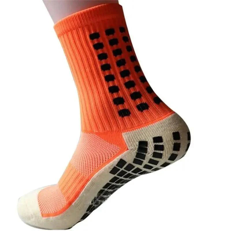 Stylish New Sports Anti Slip Soccer Socks Cotton Football Grip Socks For Men Breathable Sports Running Cycling Socks For Men Stevvex
