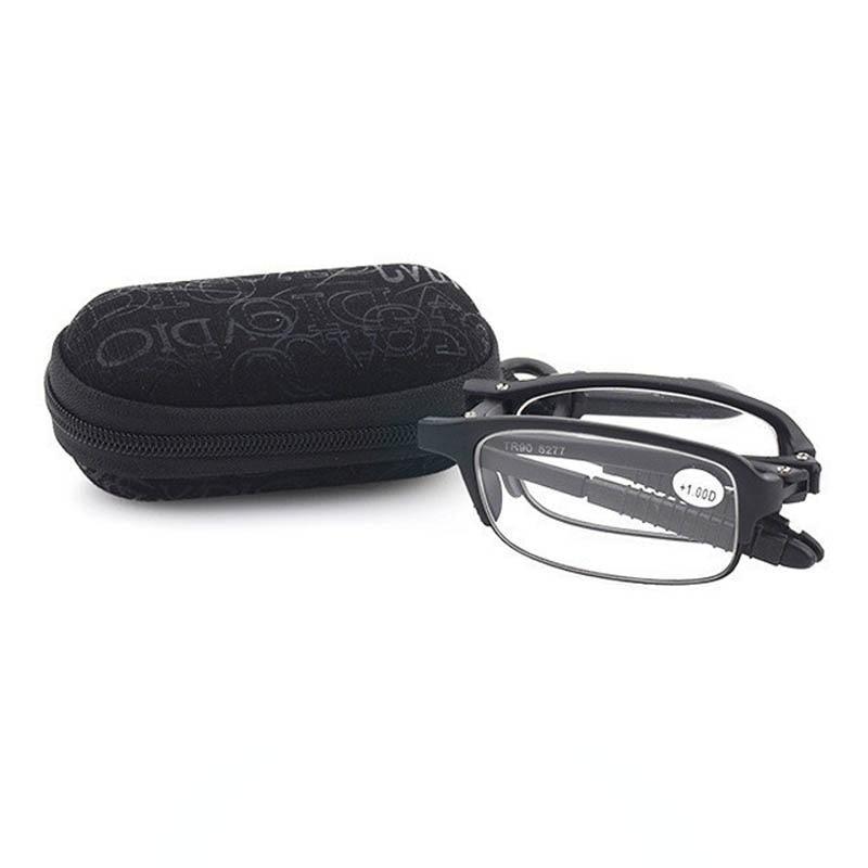 Stylish  Plastic Folding Reading Glasses For Women And  Men Frame Foldable Compact Folding Reading Glasses Women Men Blue Light Blocking Spring Hinge Readers Computer Slim Pocket Eyeglasses Stevvex