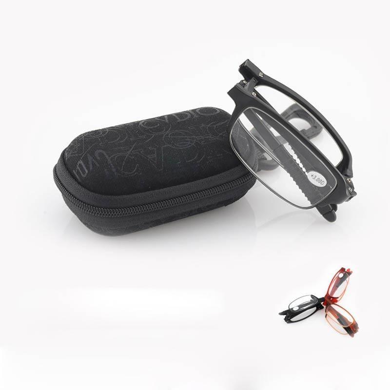 Stylish  Plastic Folding Reading Glasses For Women And  Men Frame Foldable Compact Folding Reading Glasses Women Men Blue Light Blocking Spring Hinge Readers Computer Slim Pocket Eyeglasses Stevvex