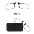 Stylish Polarized Legless Clamp Nose Reading Lightweight Glasses For Men And Women Unique Design  Portable Glasses Case Can Be Attached To The Mobile Phone Case Anti Blue Light Glasses ectangular Reading Glasses Stevvex