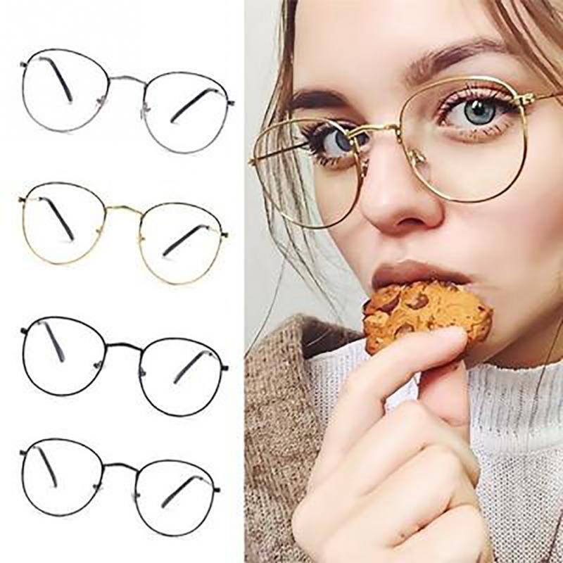 Stylish  Reading Glasses With  Metal Round Frame For  Men & Women Blue Light Blocking Glasses for Women Men Round Metal Frame Clear Lens Computer Eyeglasses Stevvex