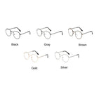 Stylish  Reading Glasses With  Metal Round Frame For  Men & Women Blue Light Blocking Glasses for Women Men Round Metal Frame Clear Lens Computer Eyeglasses Stevvex