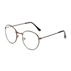 Stylish  Reading Glasses With  Metal Round Frame For  Men & Women Blue Light Blocking Glasses for Women Men Round Metal Frame Clear Lens Computer Eyeglasses Stevvex