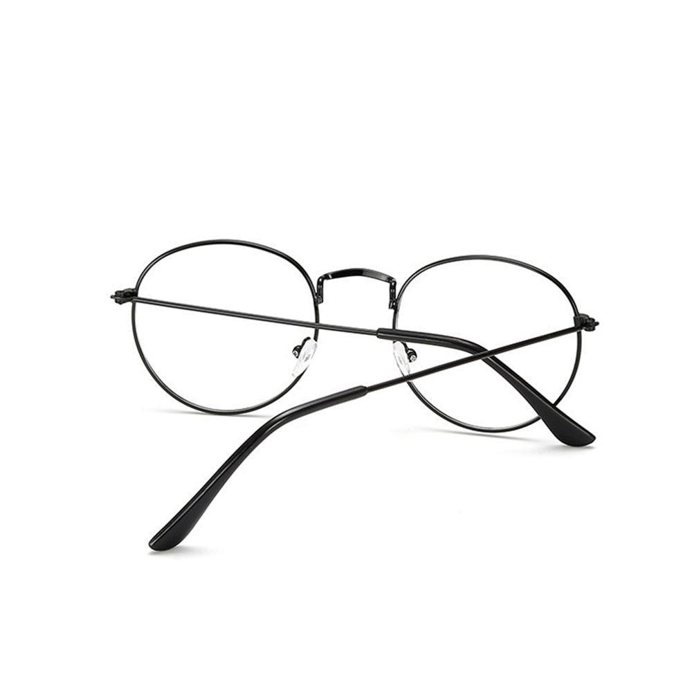 Stylish  Reading Glasses With  Metal Round Frame For  Men & Women Blue Light Blocking Glasses for Women Men Round Metal Frame Clear Lens Computer Eyeglasses Stevvex