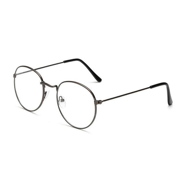 Stylish  Reading Glasses With  Metal Round Frame For  Men & Women Blue Light Blocking Glasses for Women Men Round Metal Frame Clear Lens Computer Eyeglasses Stevvex