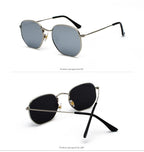 Stylish Small Round Polarized Sunglasses for Men Women Sunglasses For Hexagon Shape Sunglasses New Women Sunglasses In Metal Colorful Frame Glasses Eyewear For Men Women Stevvex