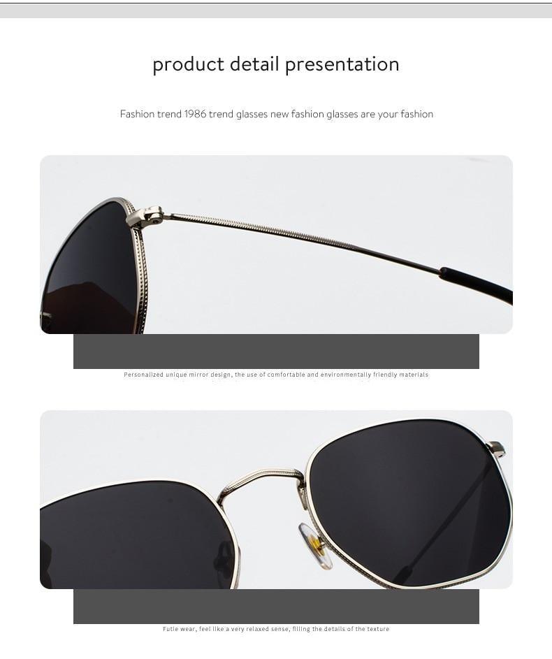 Stylish Small Round Polarized Sunglasses for Men Women Sunglasses For Hexagon Shape Sunglasses New Women Sunglasses In Metal Colorful Frame Glasses Eyewear For Men Women Stevvex