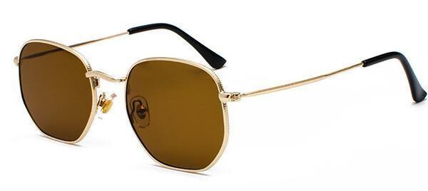 Stylish Small Round Polarized Sunglasses for Men Women Sunglasses For Hexagon Shape Sunglasses New Women Sunglasses In Metal Colorful Frame Glasses Eyewear For Men Women Stevvex