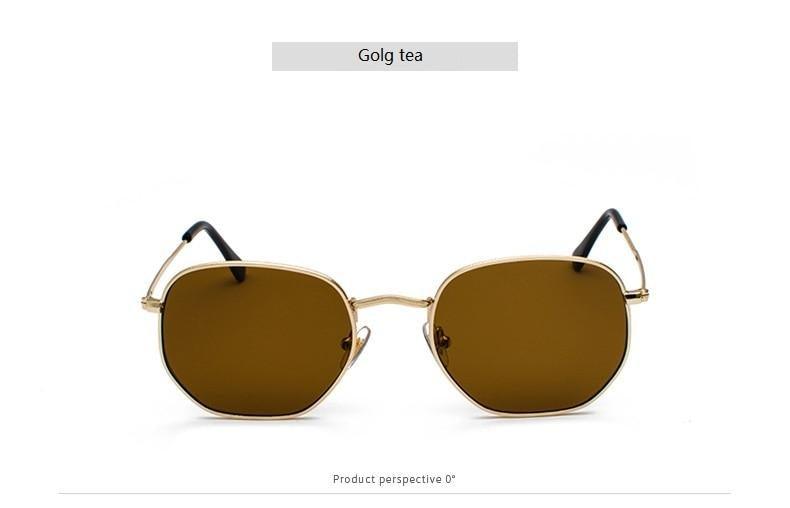 Stylish Small Round Polarized Sunglasses for Men Women Sunglasses For Hexagon Shape Sunglasses New Women Sunglasses In Metal Colorful Frame Glasses Eyewear For Men Women Stevvex