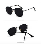 Stylish Small Round Polarized Sunglasses for Men Women Sunglasses For Hexagon Shape Sunglasses New Women Sunglasses In Metal Colorful Frame Glasses Eyewear For Men Women Stevvex