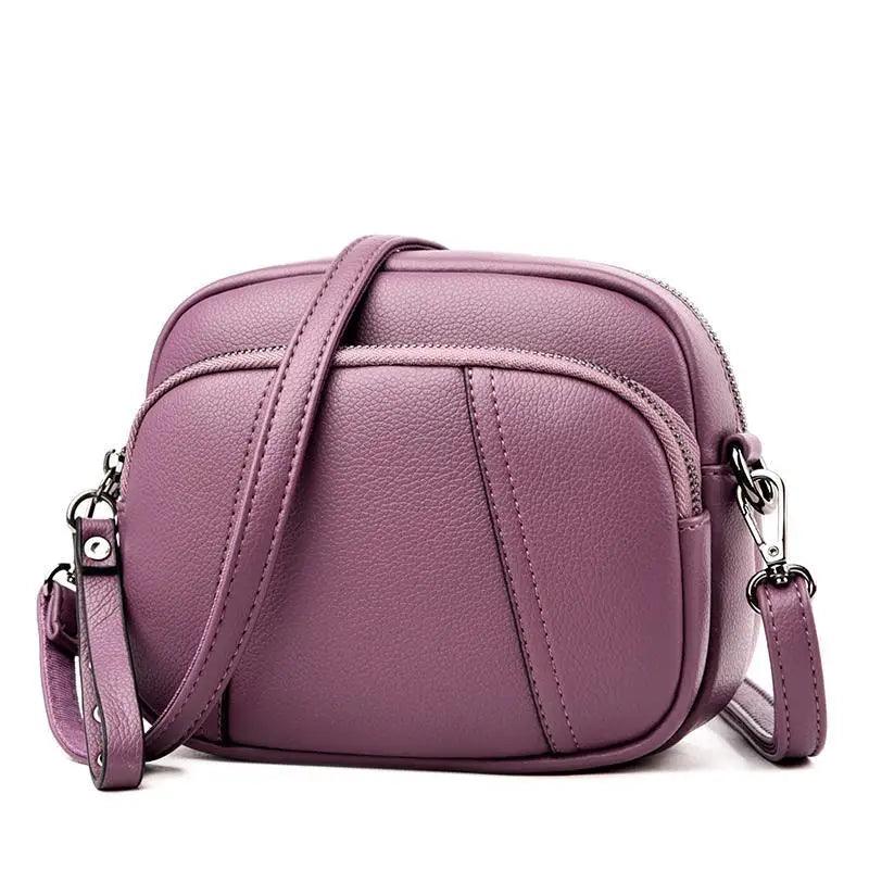 Stylish Soft Leather Women's Cross-body Bags Shoulder Bag Small Casual with Detachable Adjustable Strap Large Capacity Stevvex