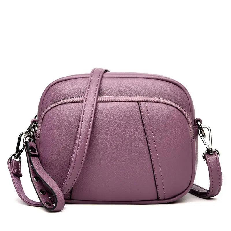 Stylish Soft Leather Women's Cross-body Bags Shoulder Bag Small Casual with Detachable Adjustable Strap Large Capacity Stevvex