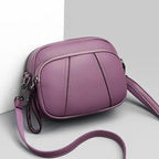 Stylish Soft Leather Women's Cross-body Bags Shoulder Bag Small Casual with Detachable Adjustable Strap Large Capacity Stevvex