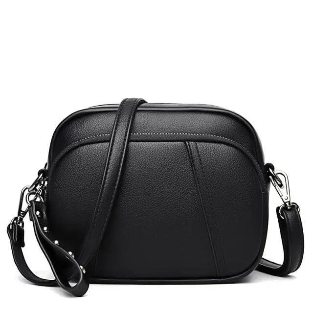 Stylish Soft Leather Women's Cross-body Bags Shoulder Bag Small Casual with Detachable Adjustable Strap Large Capacity Stevvex